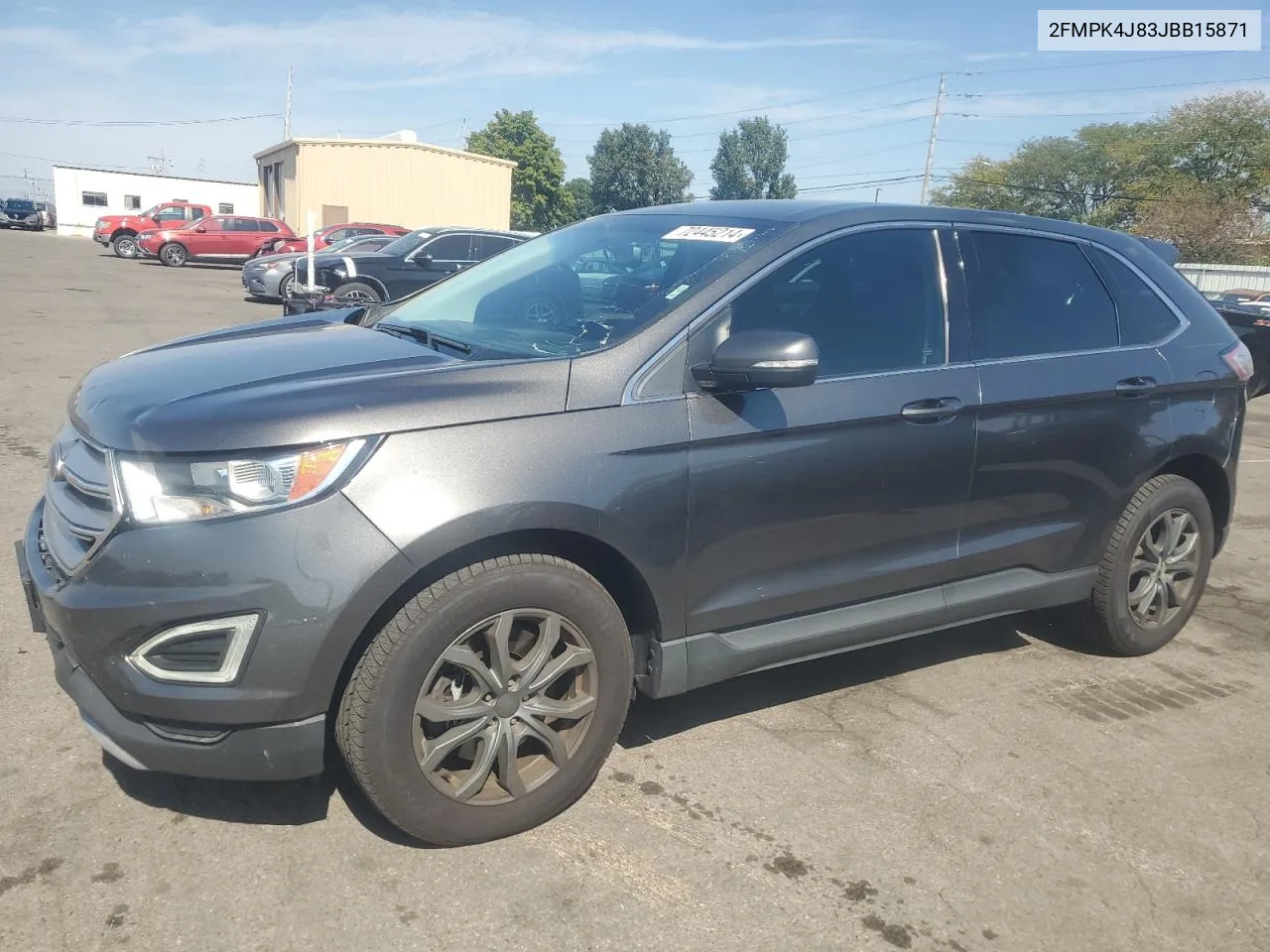 2018 Ford Edge Sel VIN: 2FMPK4J83JBB15871 Lot: 72445214