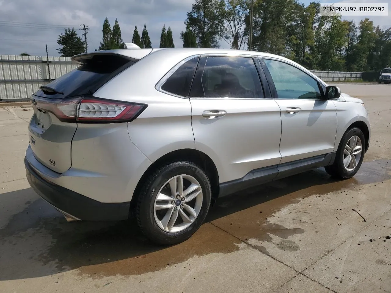 2018 Ford Edge Sel VIN: 2FMPK4J97JBB02792 Lot: 72475314