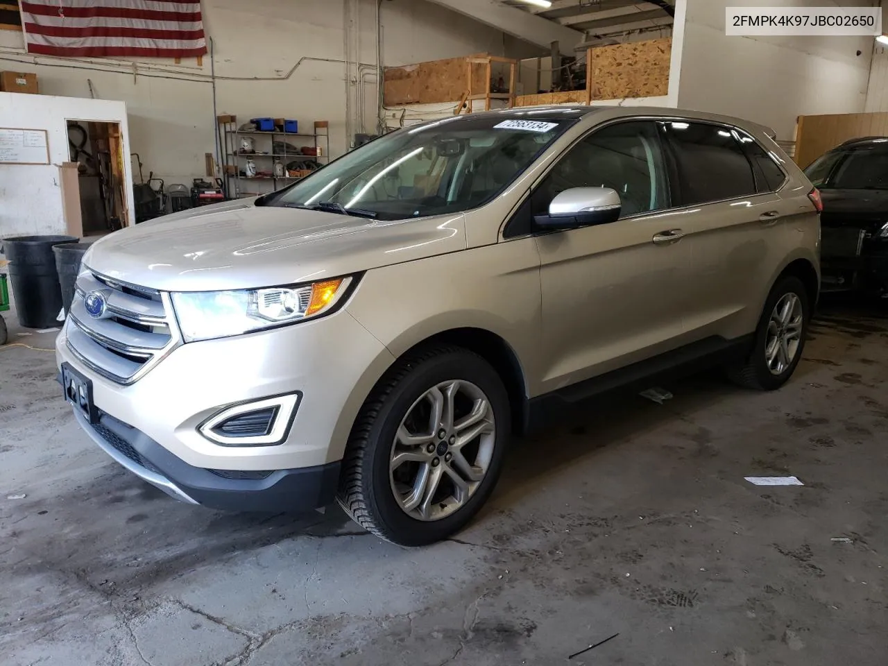 2018 Ford Edge Titanium VIN: 2FMPK4K97JBC02650 Lot: 72563134