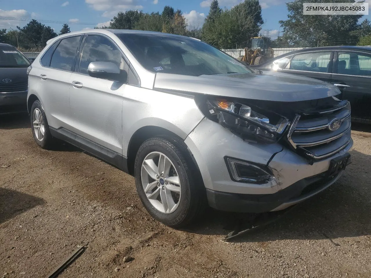 2018 Ford Edge Sel VIN: 2FMPK4J92JBC45083 Lot: 72749914