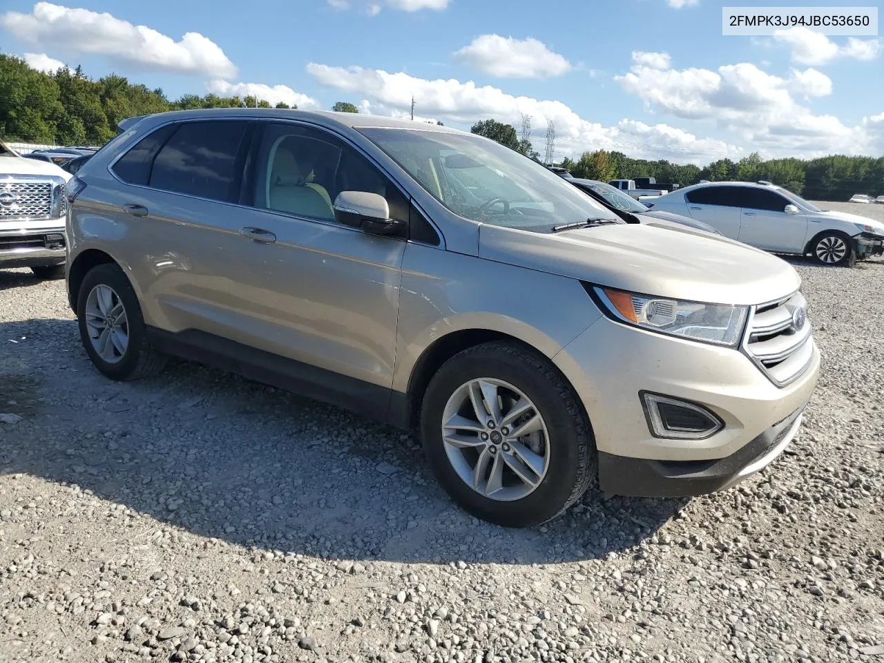 2018 Ford Edge Sel VIN: 2FMPK3J94JBC53650 Lot: 72947324