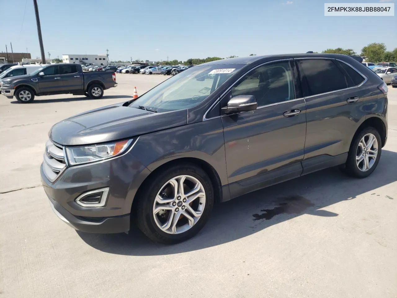 2018 Ford Edge Titanium VIN: 2FMPK3K88JBB88047 Lot: 73091014