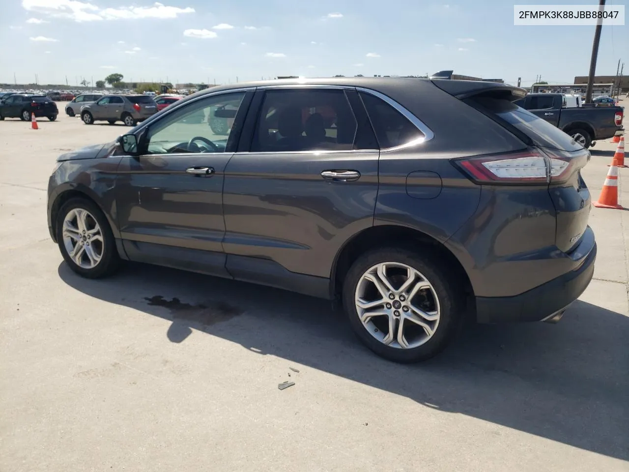 2018 Ford Edge Titanium VIN: 2FMPK3K88JBB88047 Lot: 73091014