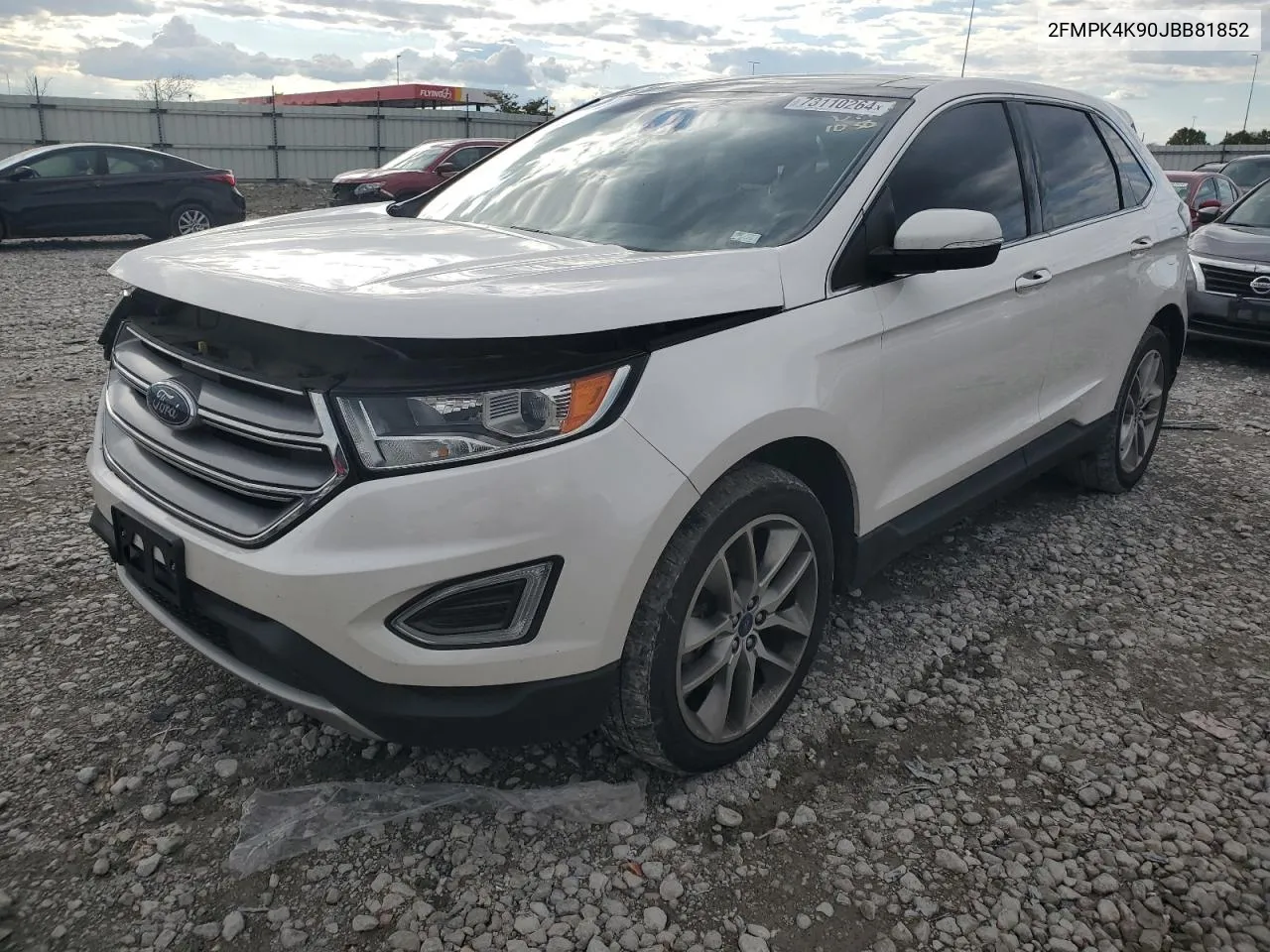 2018 Ford Edge Titanium VIN: 2FMPK4K90JBB81852 Lot: 73110264