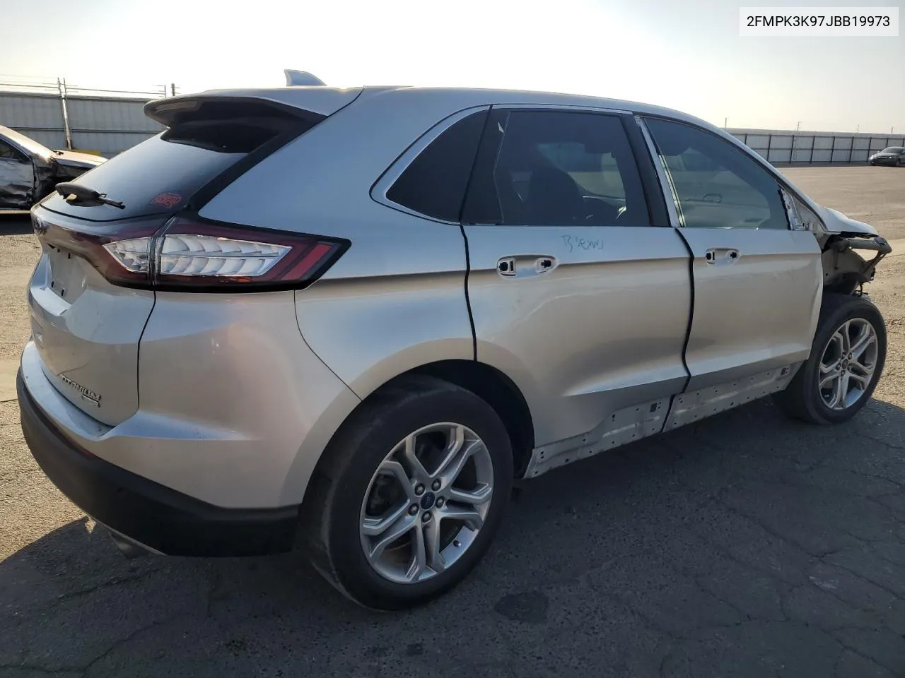 2018 Ford Edge Titanium VIN: 2FMPK3K97JBB19973 Lot: 73242584