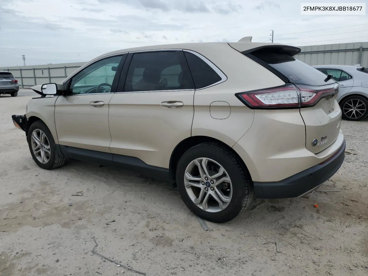 2018 Ford Edge Titanium VIN: 2FMPK3K8XJBB18677 Lot: 73339744