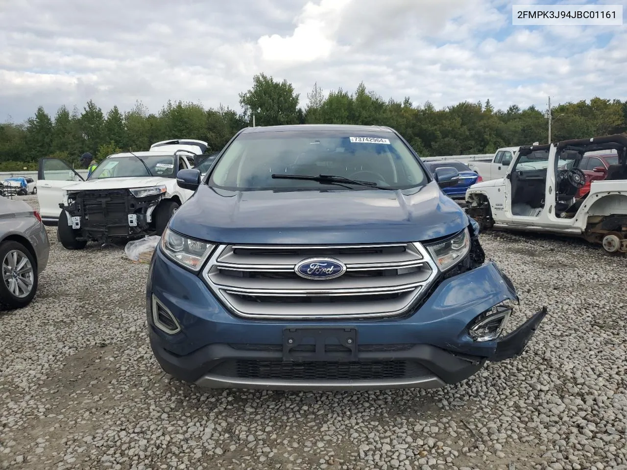 2018 Ford Edge Sel VIN: 2FMPK3J94JBC01161 Lot: 73742964