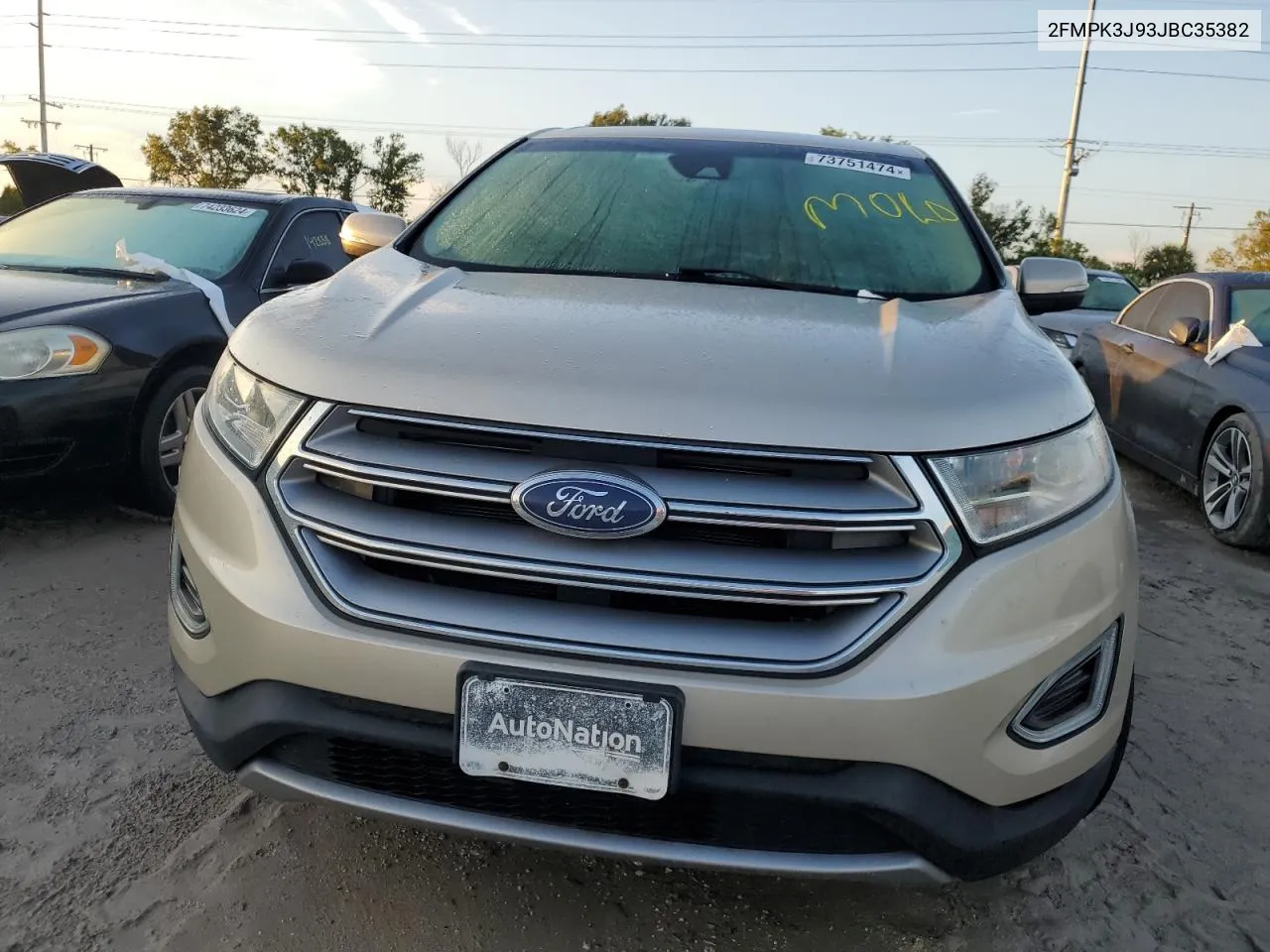 2018 Ford Edge Sel VIN: 2FMPK3J93JBC35382 Lot: 73751474