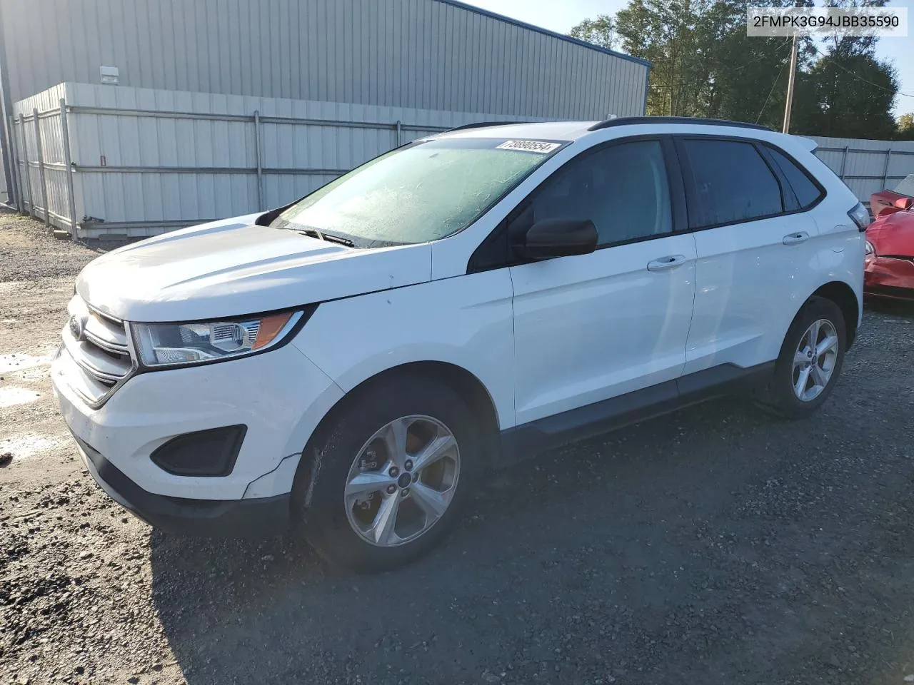 2018 Ford Edge Se VIN: 2FMPK3G94JBB35590 Lot: 73890554