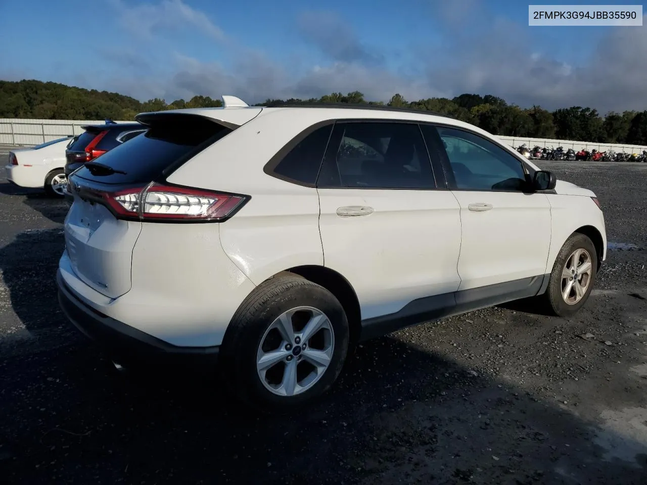 2018 Ford Edge Se VIN: 2FMPK3G94JBB35590 Lot: 73890554