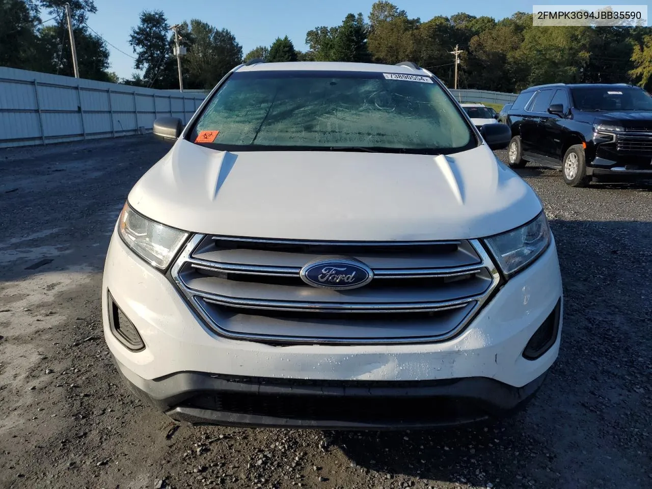 2018 Ford Edge Se VIN: 2FMPK3G94JBB35590 Lot: 73890554