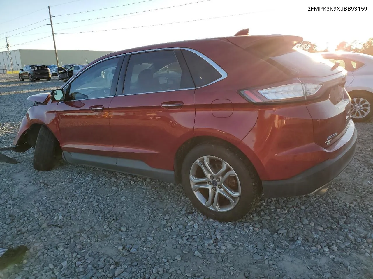 2018 Ford Edge Titanium VIN: 2FMPK3K9XJBB93159 Lot: 73916084