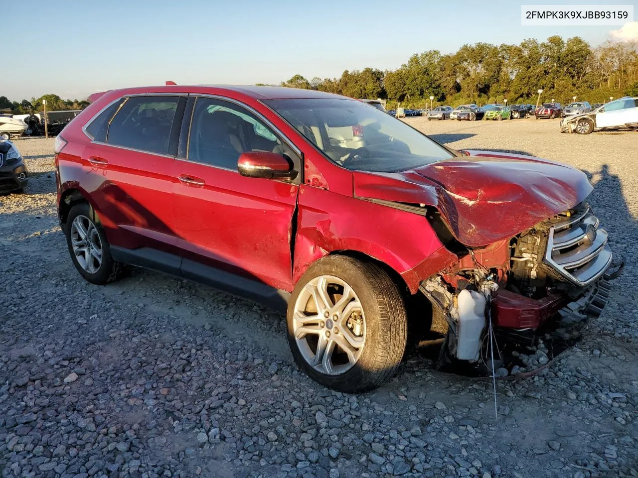 2018 Ford Edge Titanium VIN: 2FMPK3K9XJBB93159 Lot: 73916084