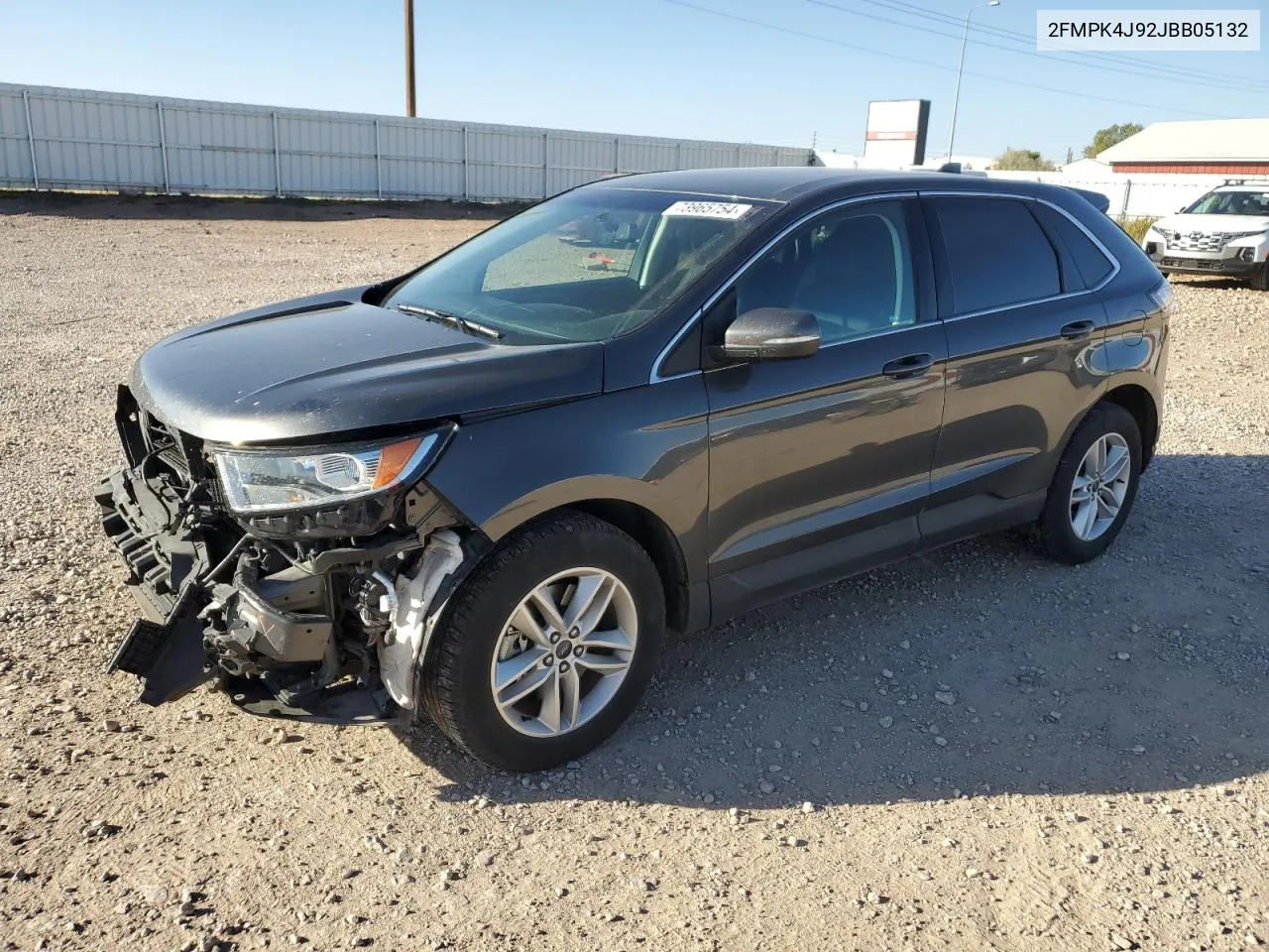 2018 Ford Edge Sel VIN: 2FMPK4J92JBB05132 Lot: 73965754