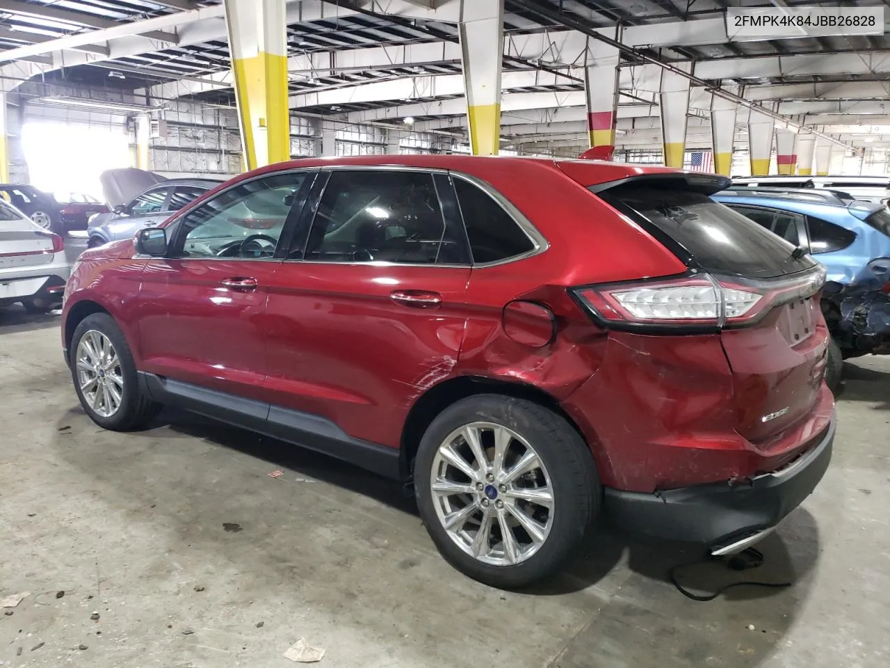 2018 Ford Edge Titanium VIN: 2FMPK4K84JBB26828 Lot: 74230174