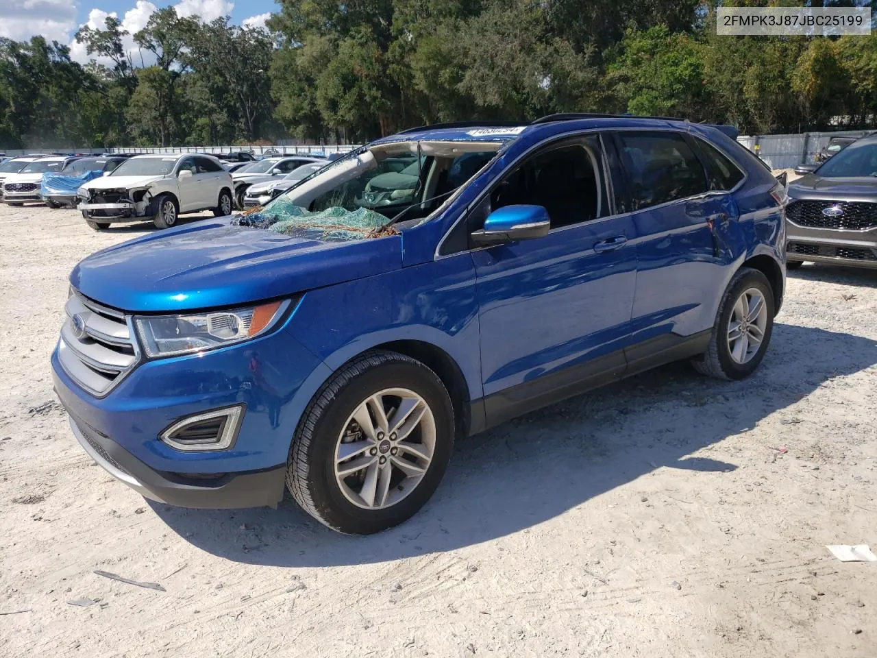 2018 Ford Edge Sel VIN: 2FMPK3J87JBC25199 Lot: 74630294