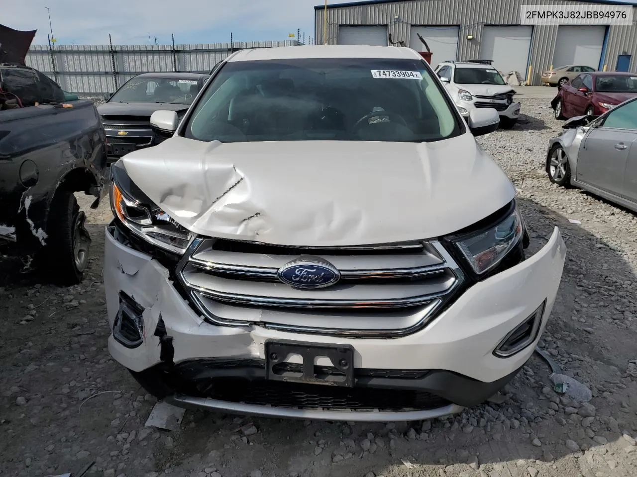 2018 Ford Edge Sel VIN: 2FMPK3J82JBB94976 Lot: 74733904