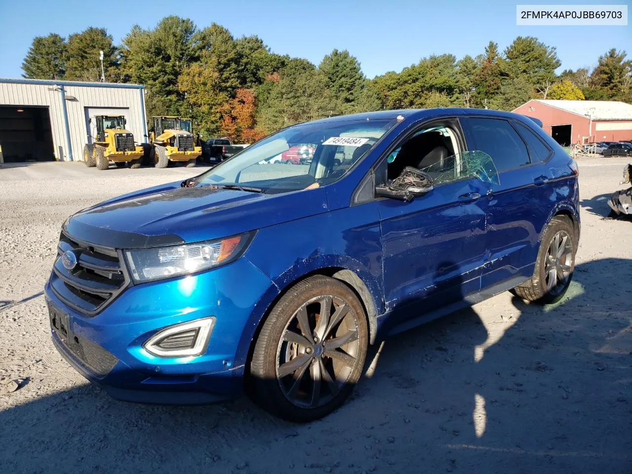 2018 Ford Edge Sport VIN: 2FMPK4AP0JBB69703 Lot: 74919484