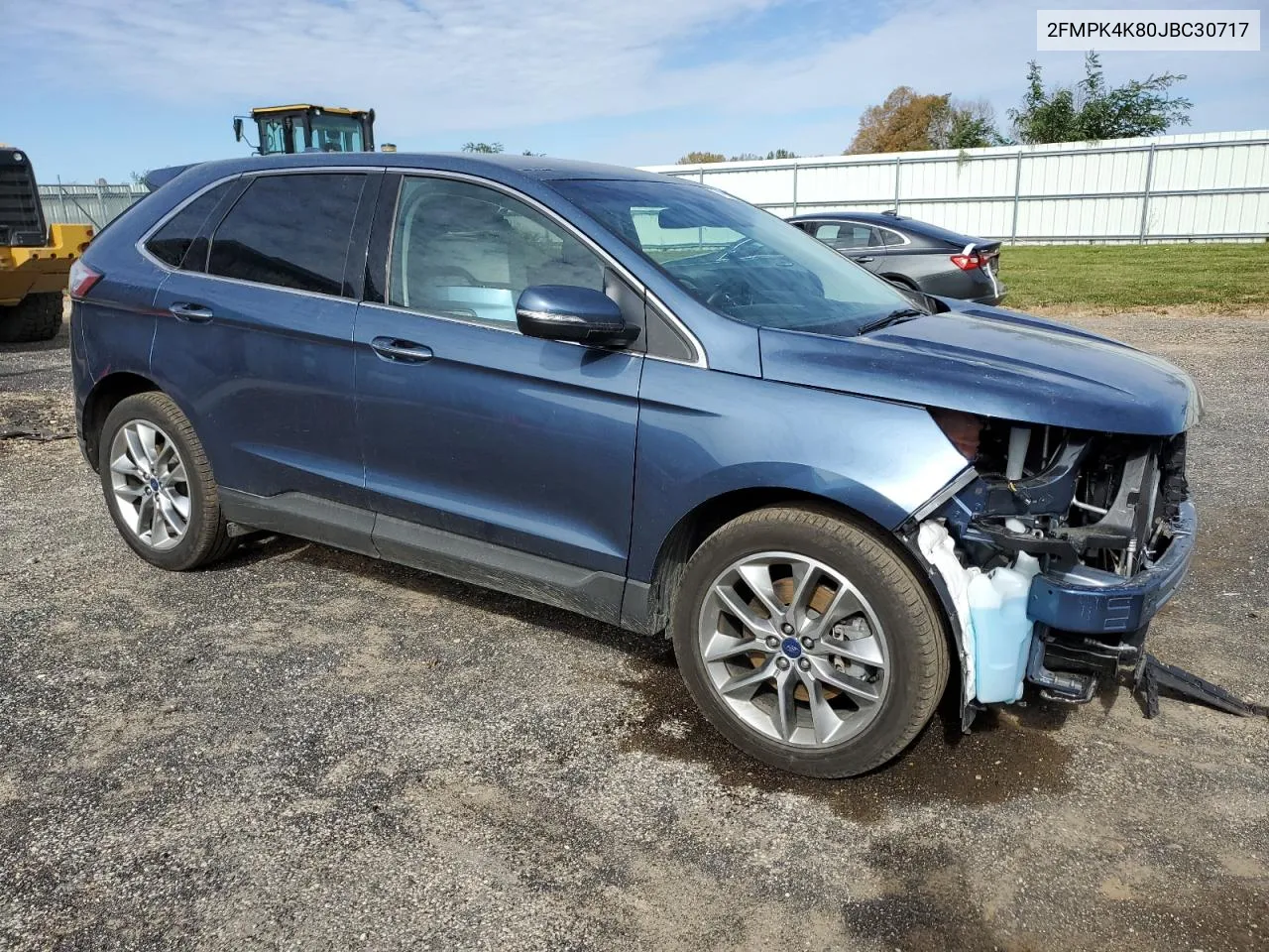 2018 Ford Edge Titanium VIN: 2FMPK4K80JBC30717 Lot: 74933324