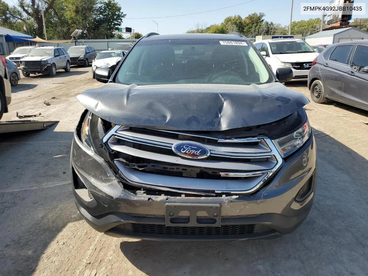 2018 Ford Edge Se VIN: 2FMPK4G92JBB10435 Lot: 75001894