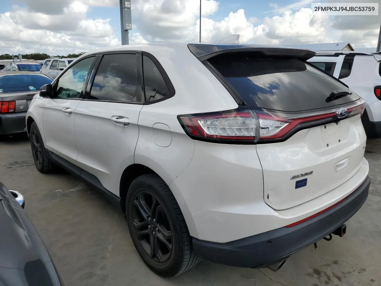 2018 Ford Edge Sel VIN: 2FMPK3J94JBC53759 Lot: 75007544