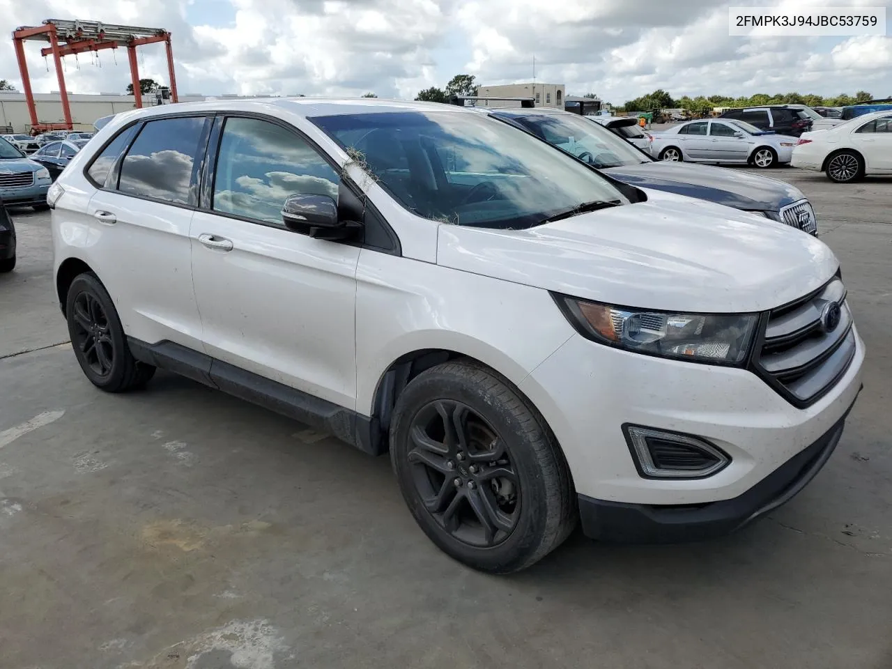 2018 Ford Edge Sel VIN: 2FMPK3J94JBC53759 Lot: 75007544