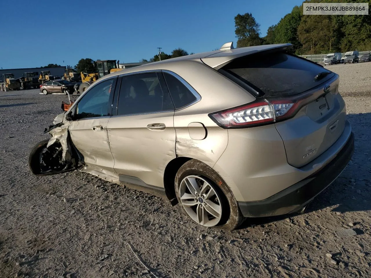 2018 Ford Edge Sel VIN: 2FMPK3J8XJBB89864 Lot: 75196714