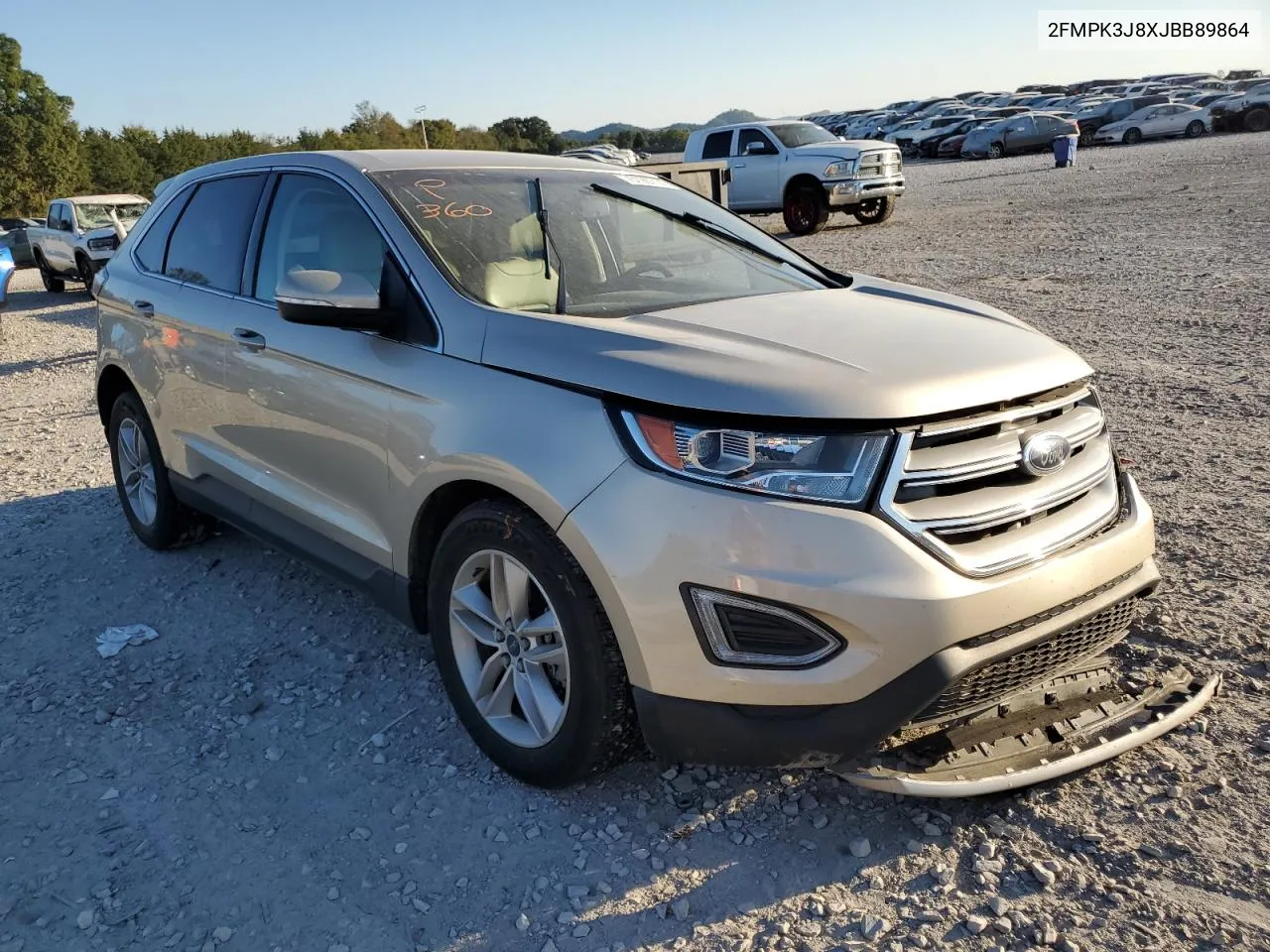 2018 Ford Edge Sel VIN: 2FMPK3J8XJBB89864 Lot: 75196714