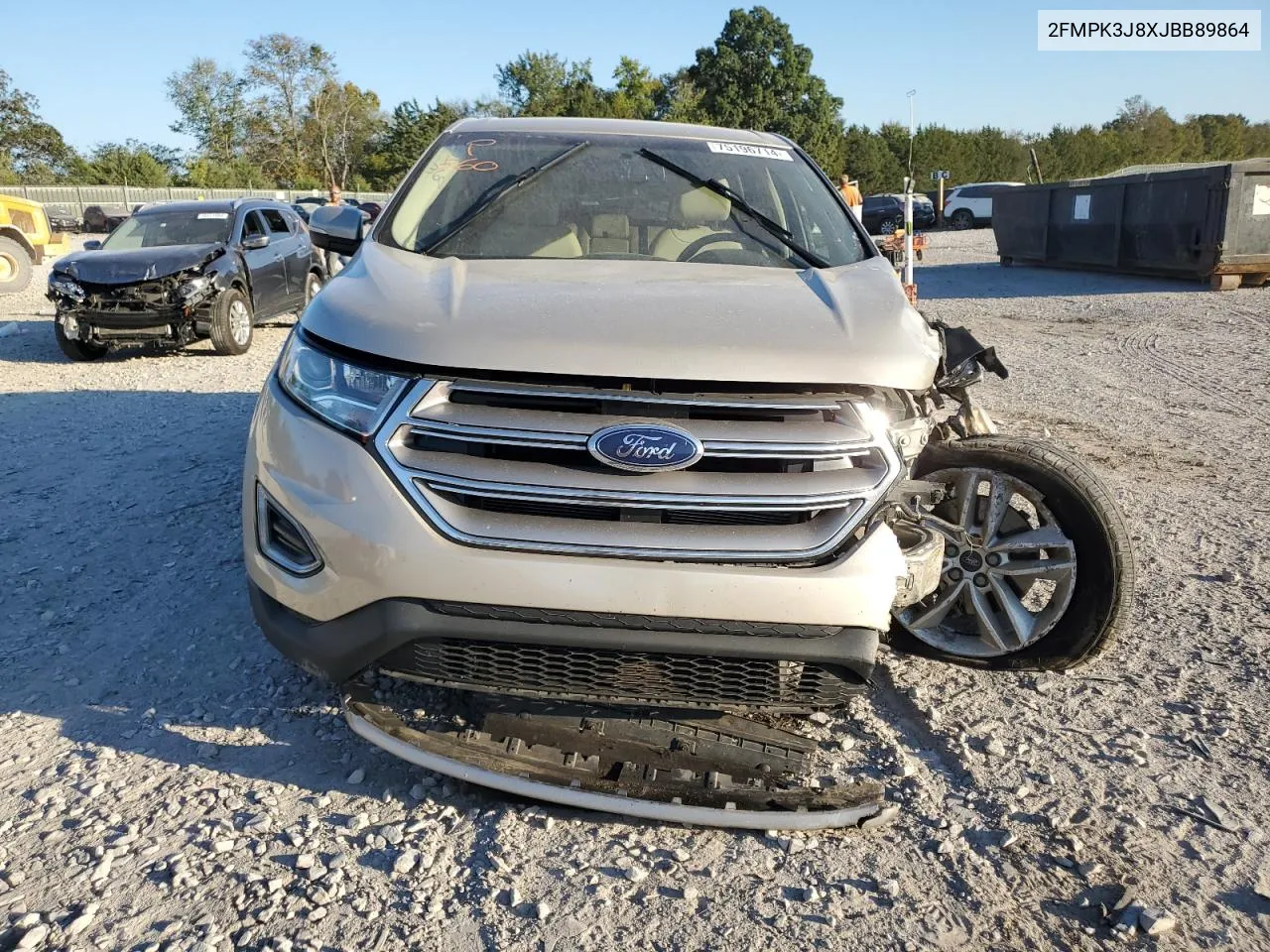 2018 Ford Edge Sel VIN: 2FMPK3J8XJBB89864 Lot: 75196714