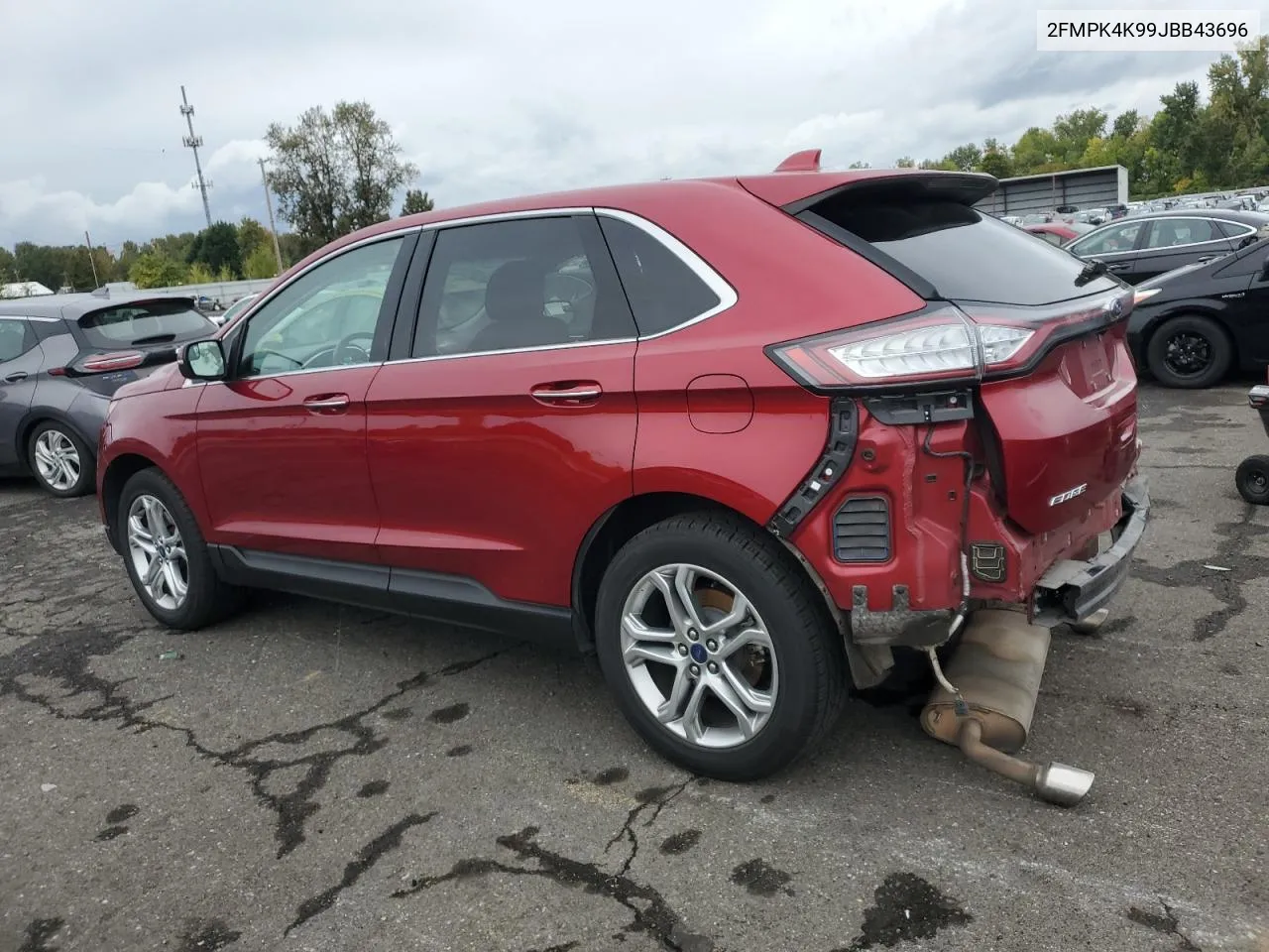 2018 Ford Edge Titanium VIN: 2FMPK4K99JBB43696 Lot: 75559924