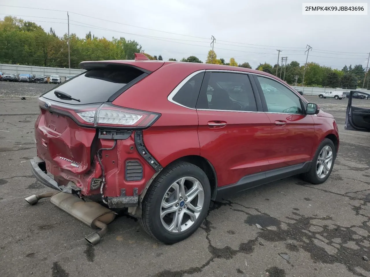 2018 Ford Edge Titanium VIN: 2FMPK4K99JBB43696 Lot: 75559924