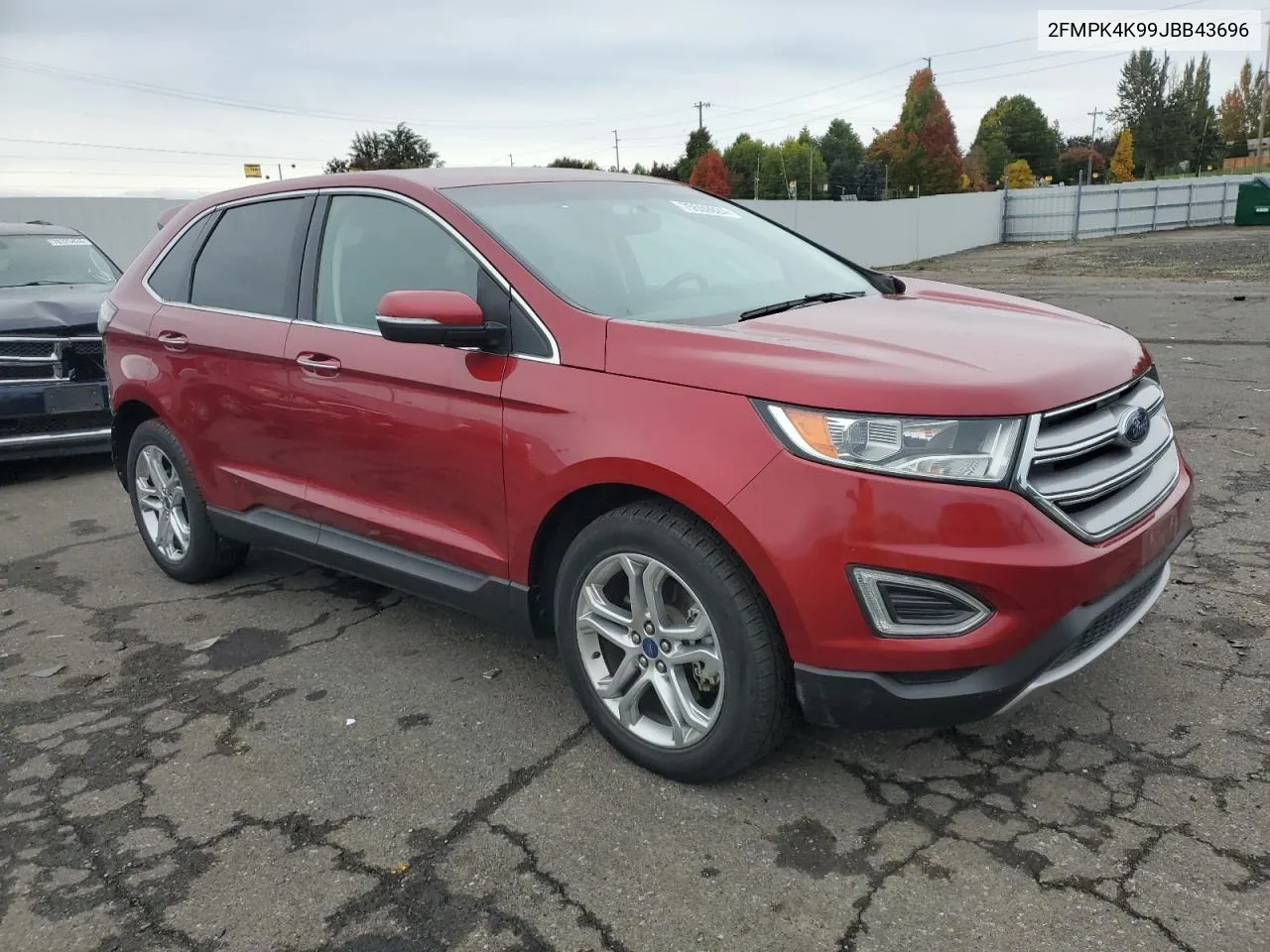 2018 Ford Edge Titanium VIN: 2FMPK4K99JBB43696 Lot: 75559924