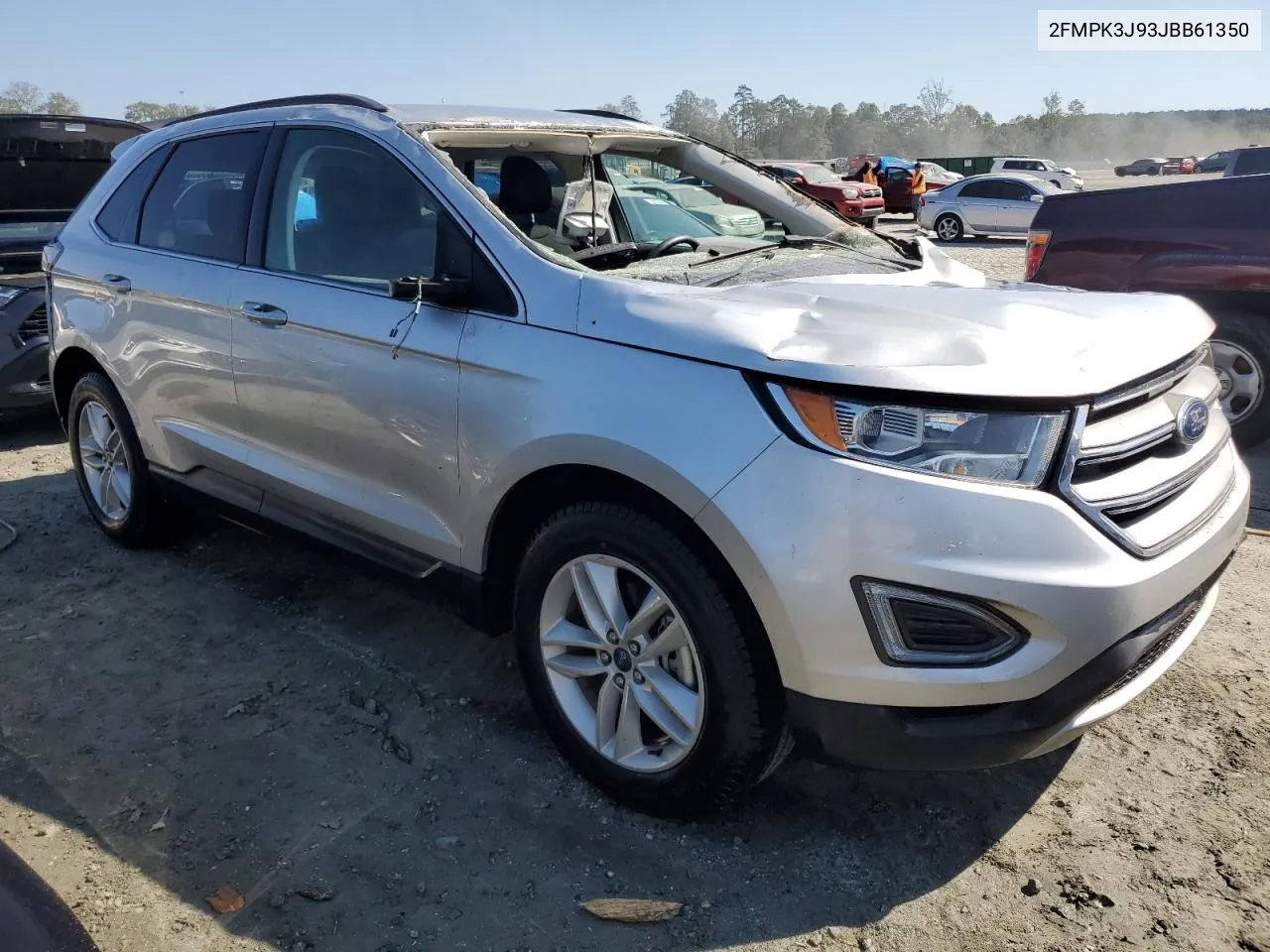 2018 Ford Edge Sel VIN: 2FMPK3J93JBB61350 Lot: 75650894