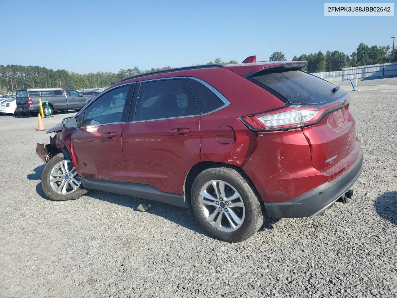 2018 Ford Edge Sel VIN: 2FMPK3J88JBB02642 Lot: 75662794