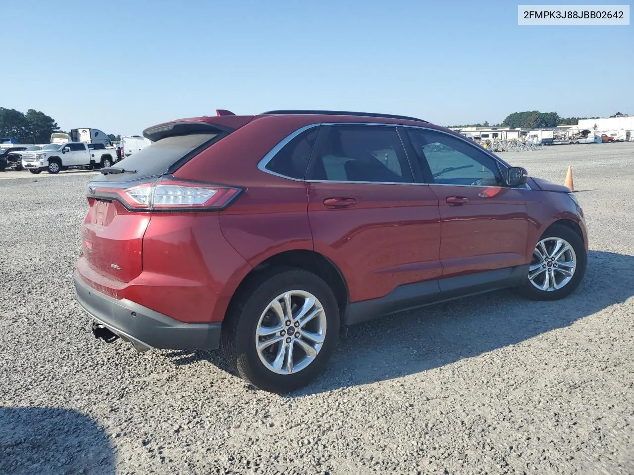 2018 Ford Edge Sel VIN: 2FMPK3J88JBB02642 Lot: 75662794