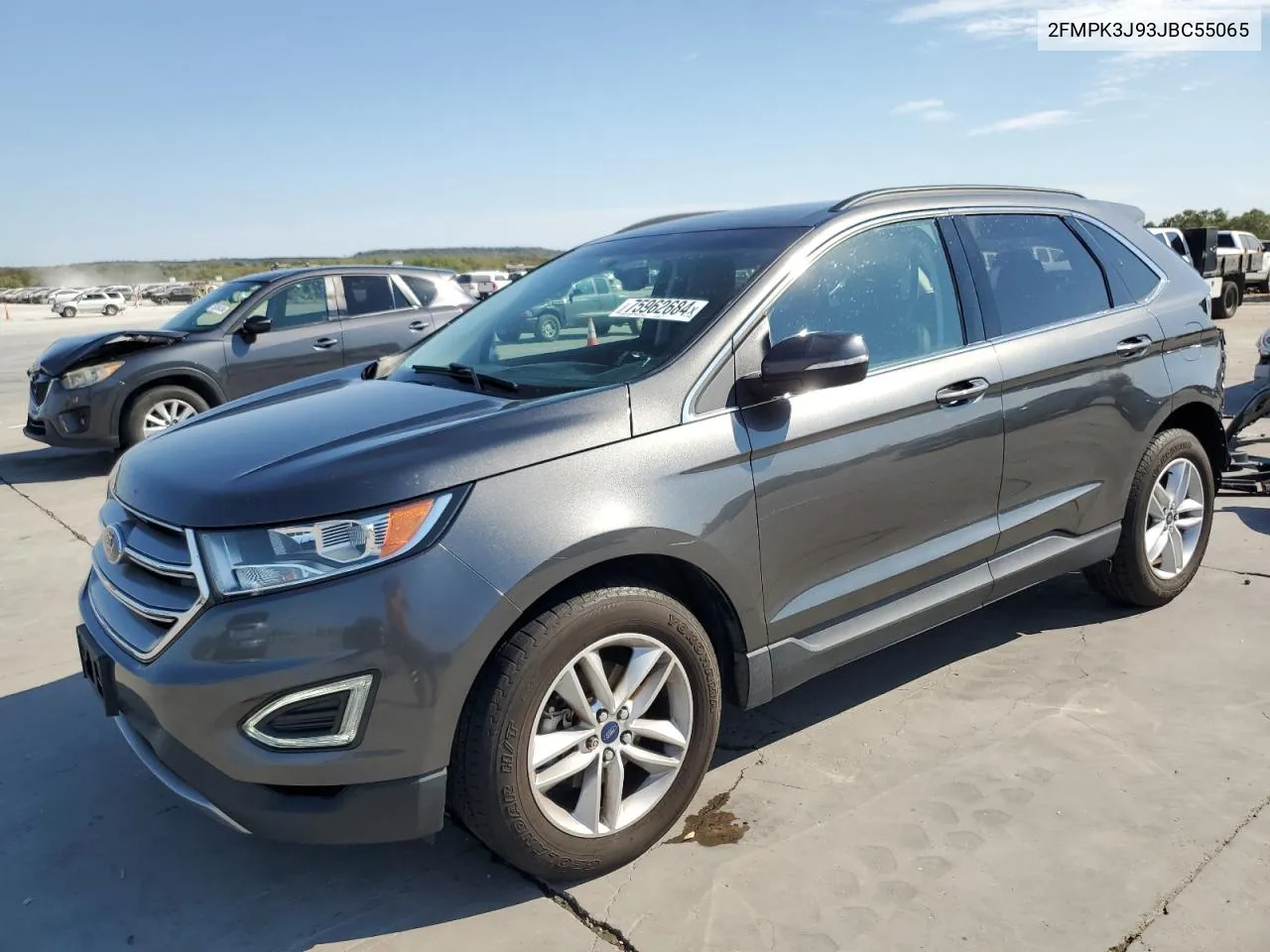 2018 Ford Edge Sel VIN: 2FMPK3J93JBC55065 Lot: 75962684