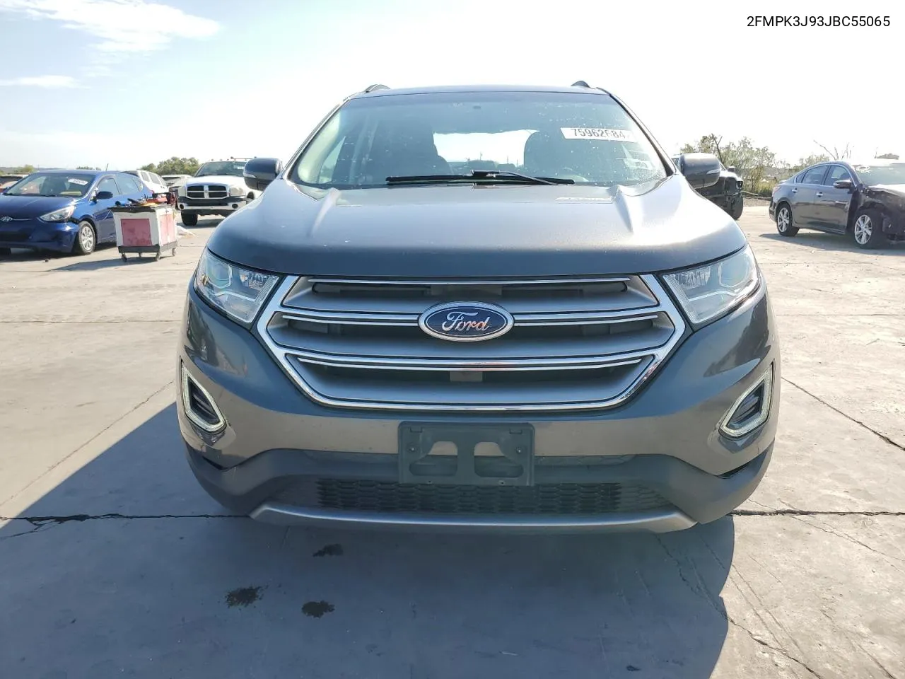 2018 Ford Edge Sel VIN: 2FMPK3J93JBC55065 Lot: 75962684