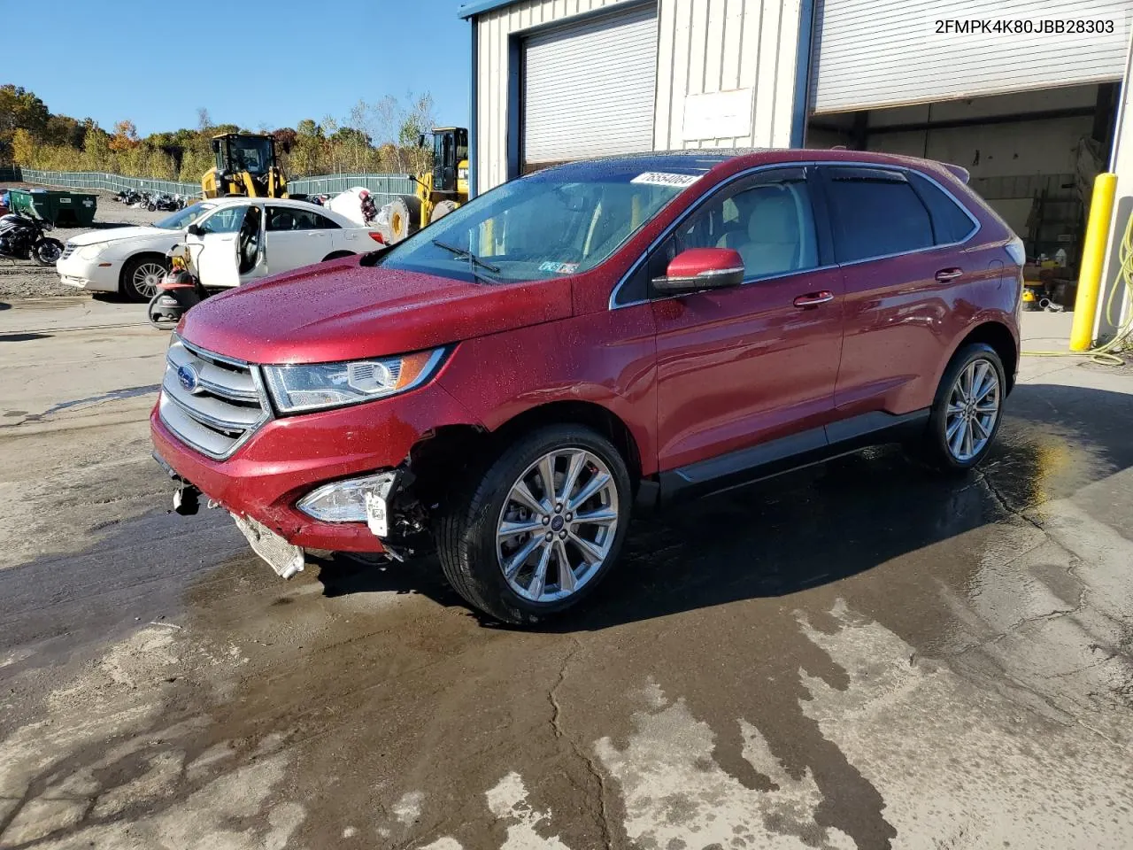 2018 Ford Edge Titanium VIN: 2FMPK4K80JBB28303 Lot: 76554064