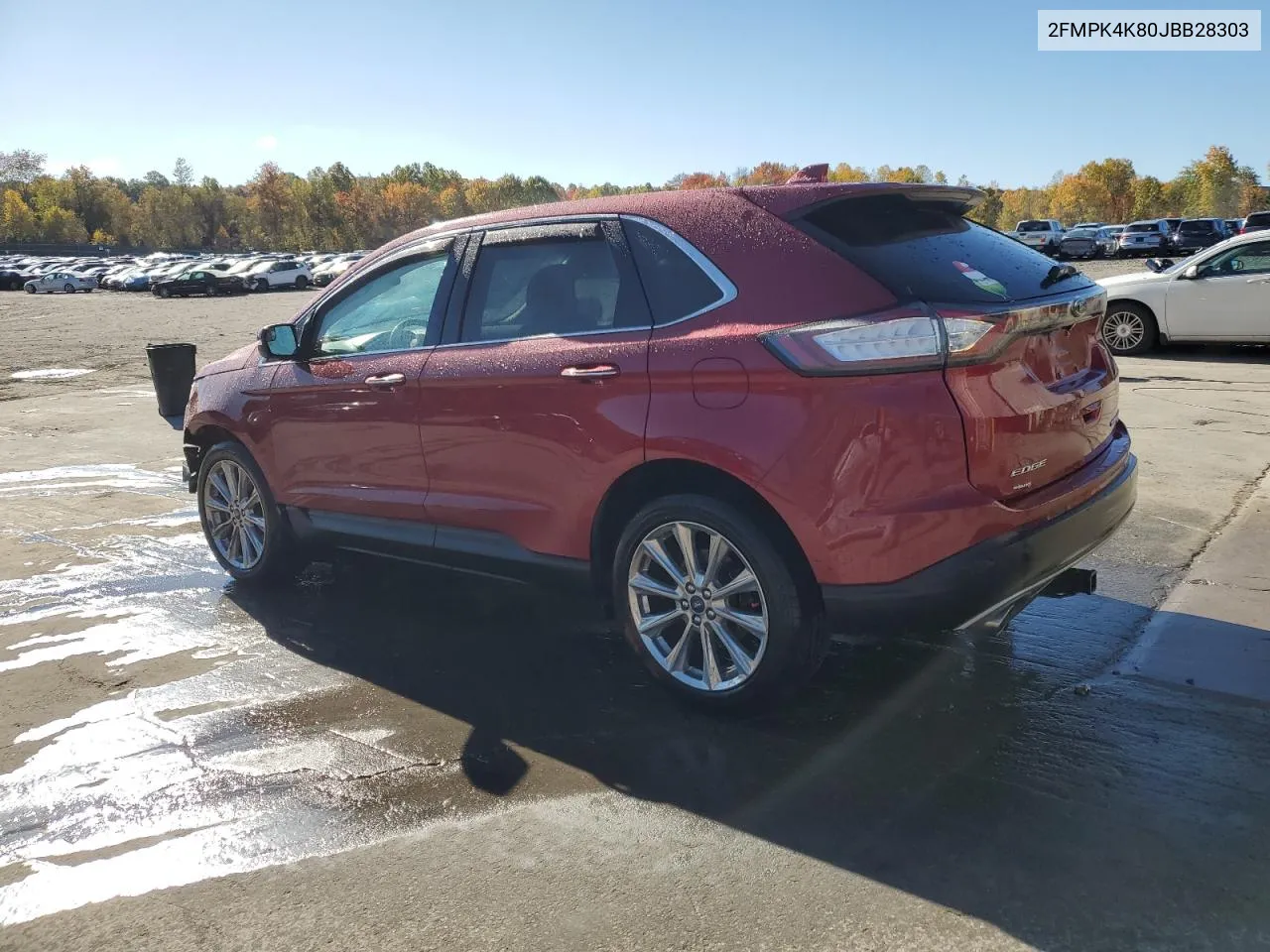 2018 Ford Edge Titanium VIN: 2FMPK4K80JBB28303 Lot: 76554064