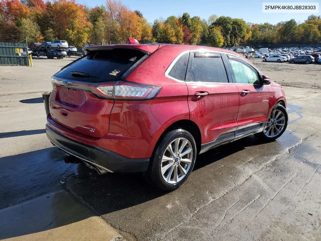 2018 Ford Edge Titanium VIN: 2FMPK4K80JBB28303 Lot: 76554064