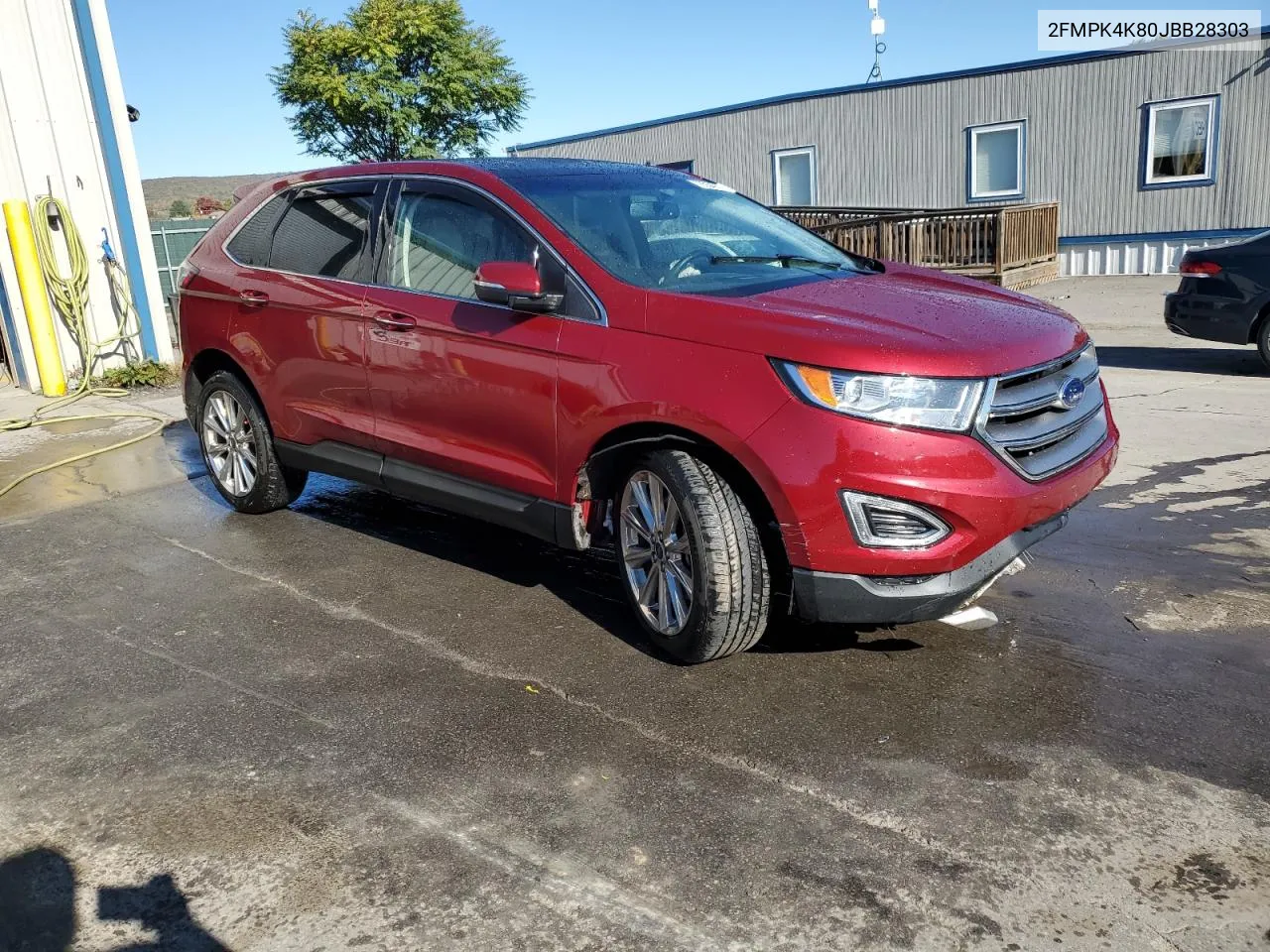 2018 Ford Edge Titanium VIN: 2FMPK4K80JBB28303 Lot: 76554064