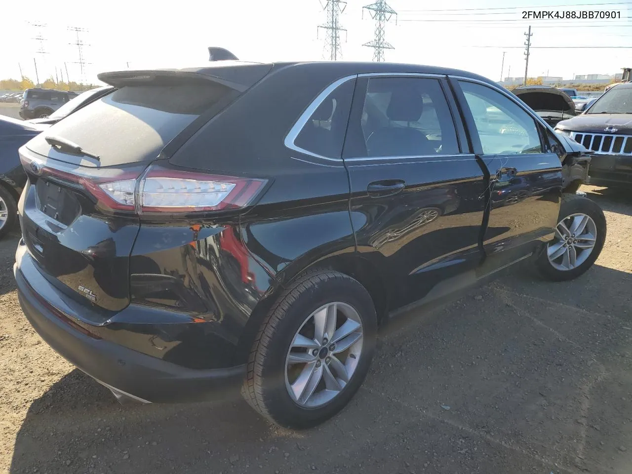 2018 Ford Edge Sel VIN: 2FMPK4J88JBB70901 Lot: 76567394