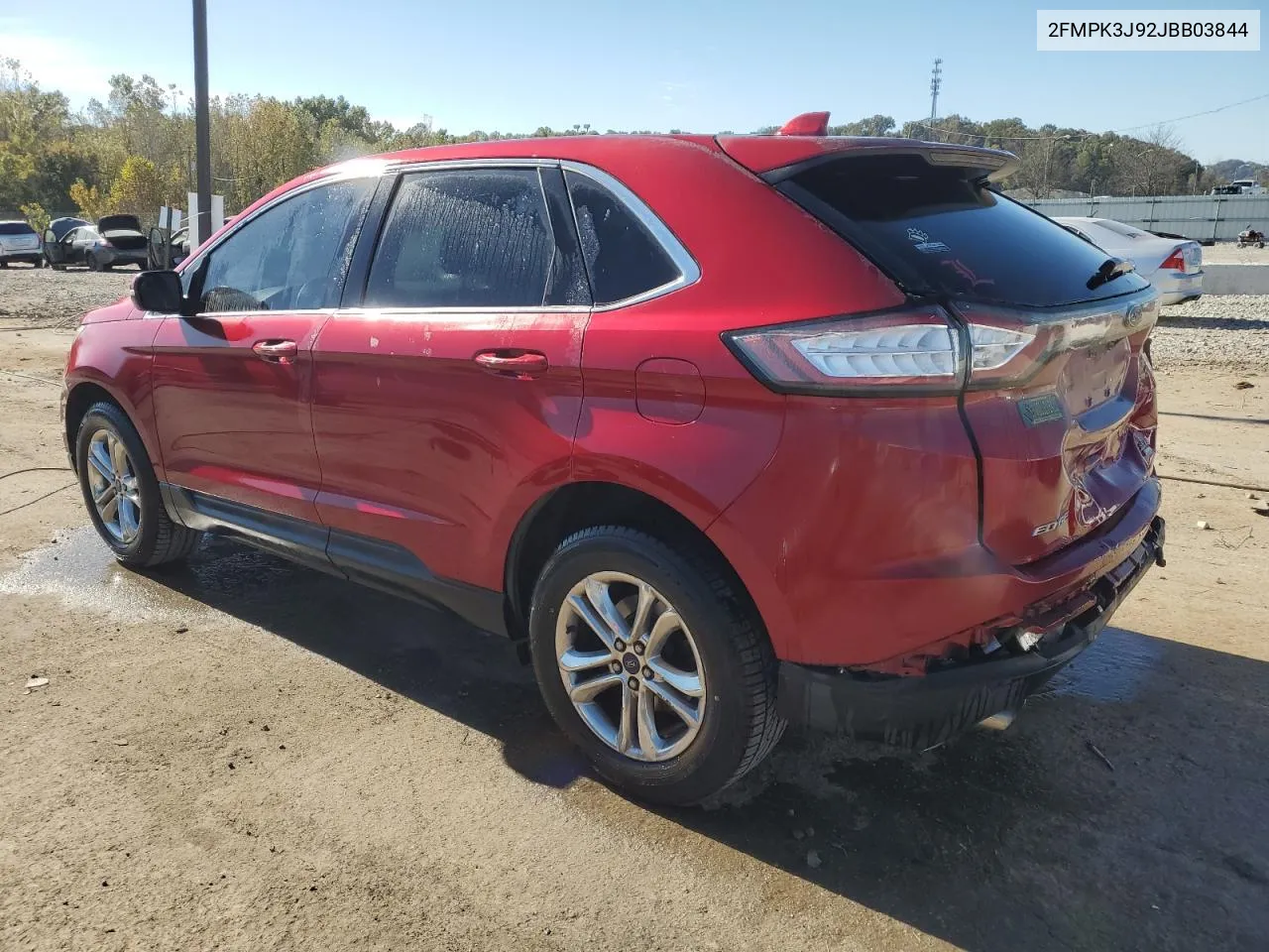 2018 Ford Edge Sel VIN: 2FMPK3J92JBB03844 Lot: 76806284