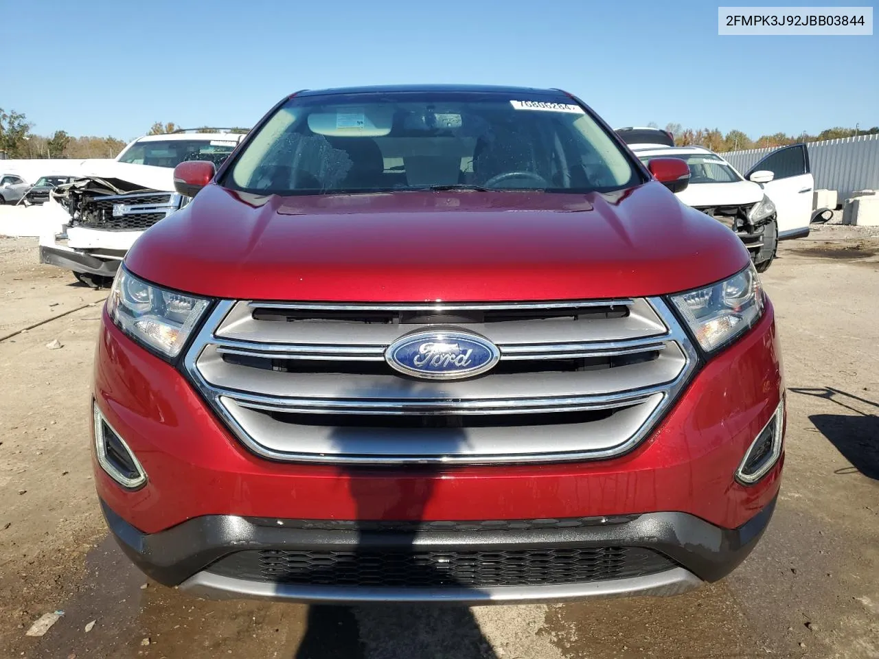 2018 Ford Edge Sel VIN: 2FMPK3J92JBB03844 Lot: 76806284