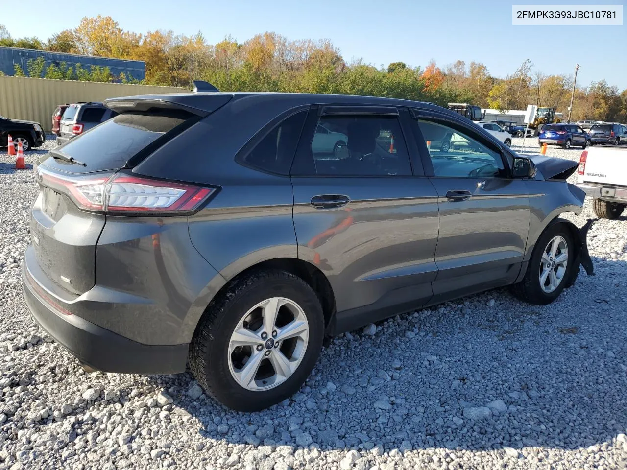 2018 Ford Edge Se VIN: 2FMPK3G93JBC10781 Lot: 76902664