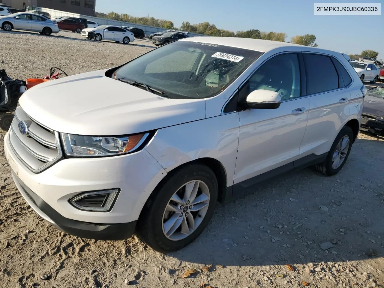 2018 Ford Edge Sel VIN: 2FMPK3J90JBC60336 Lot: 76934314