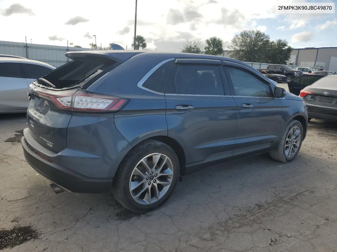 2018 Ford Edge Titanium VIN: 2FMPK3K90JBC49870 Lot: 77104474