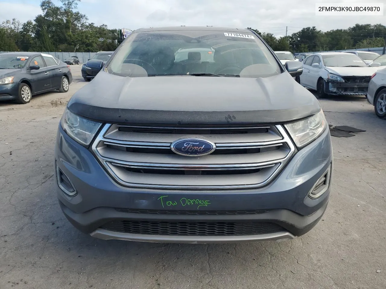 2018 Ford Edge Titanium VIN: 2FMPK3K90JBC49870 Lot: 77104474