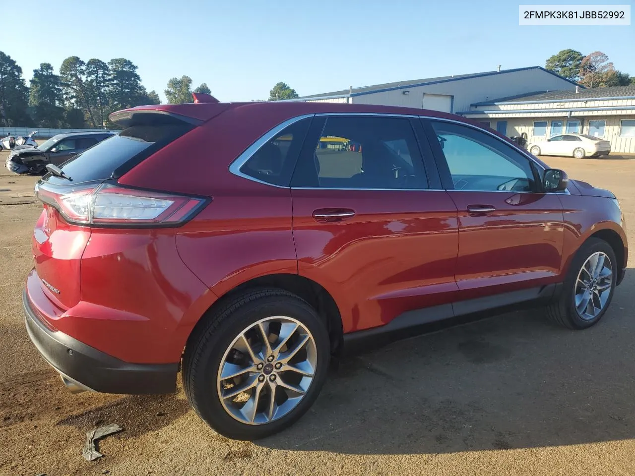 2018 Ford Edge Titanium VIN: 2FMPK3K81JBB52992 Lot: 77646984