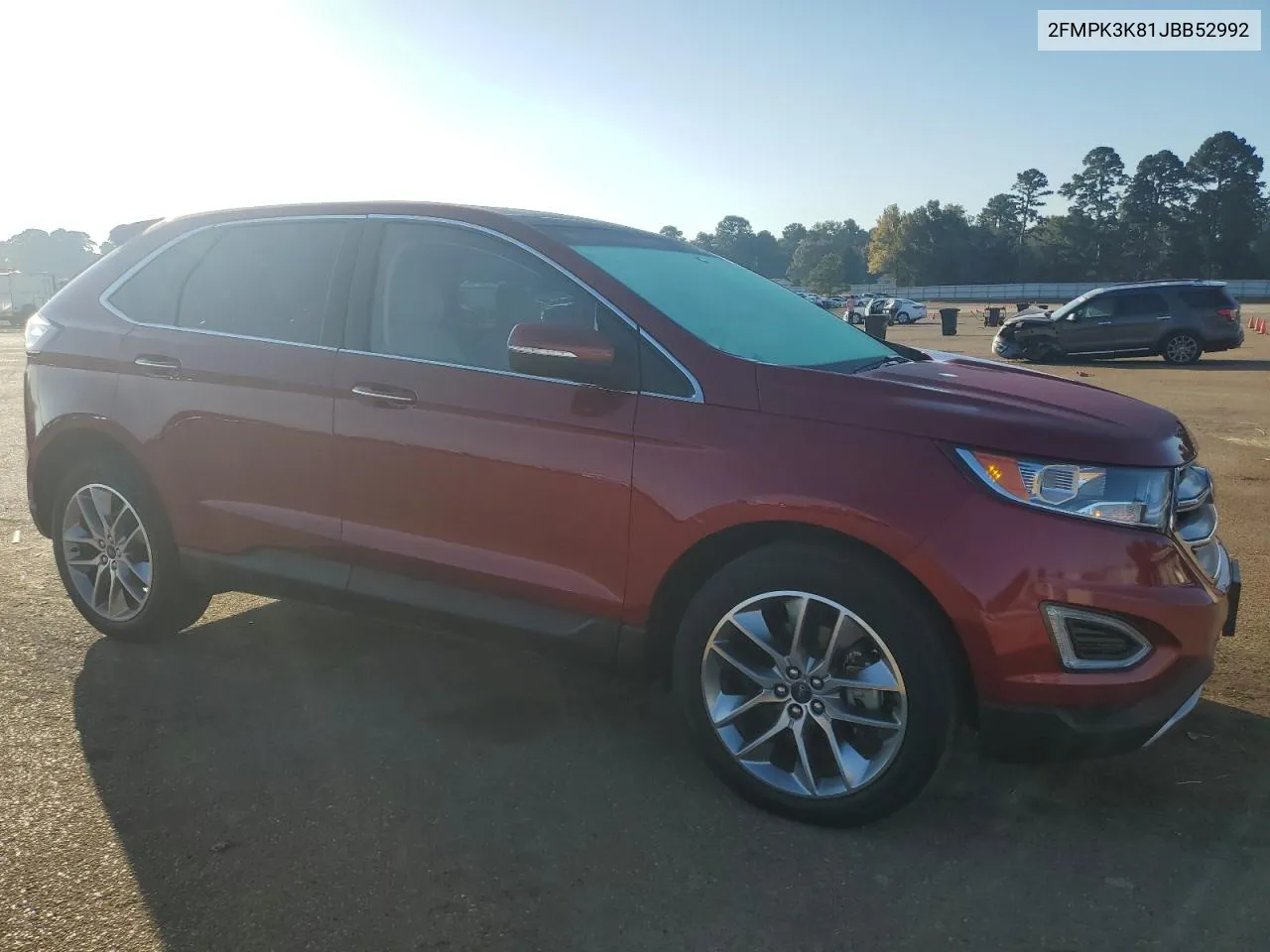 2018 Ford Edge Titanium VIN: 2FMPK3K81JBB52992 Lot: 77646984